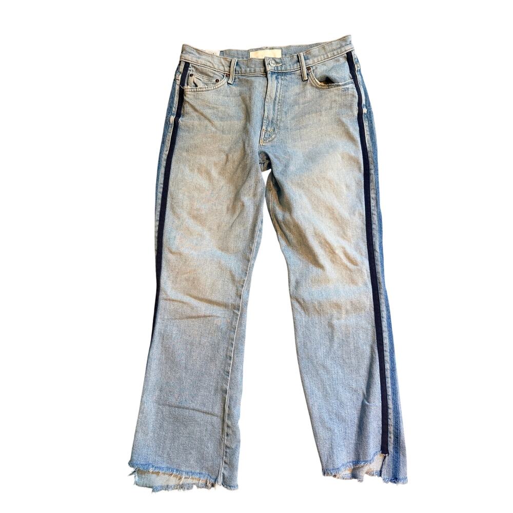Mother the insider crop step fray thanks again racer size 27
